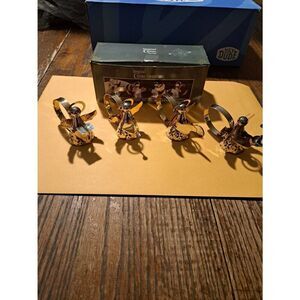 Vintage International Silver Company Silver Plated Two Tone Angel Napkin Rings